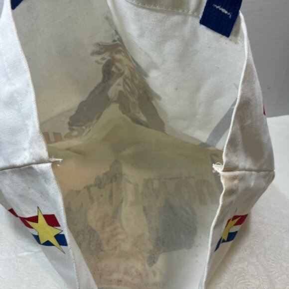 Two Sided Uncle Sam" I Want You" Canvas USA Themed Shopping Tote Bag 13"x4"x14" - Picture 15 of 16